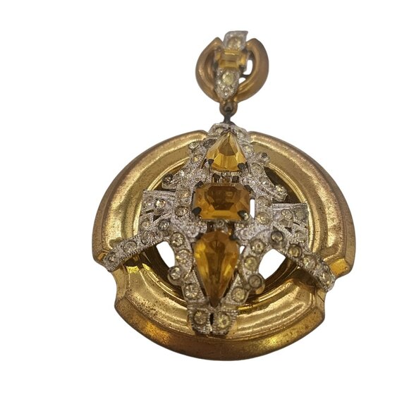 Vintage McClelland and Barclay Hanging Brooch (A5651) - Picture 1 of 5